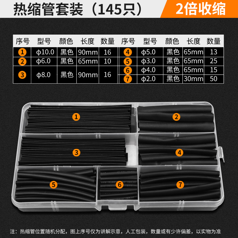 Green Forest tubo de encogimiento térmico manguito de aislamiento cable de datos de cableado grueso impermeable protección de cable de encogimiento 3 veces