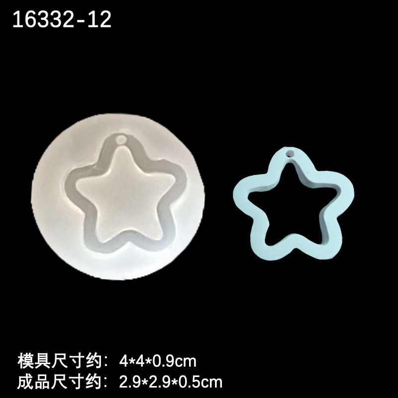 Espejo cristal epoxi Arco Iris cráneo cabeza trébol nota pastel taburete creativo DIY material decorativo Accesorios