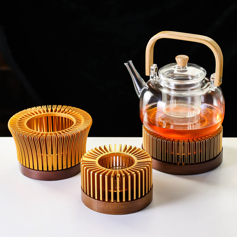 Chinese-Style Tea Warmer Teapot Base Tea Warmer Candle Heated Fruit Flower Tea Insulation Teapot Cup Warmer Tea Maker