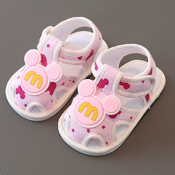 Sandals printed Miqi pink rubber bottom