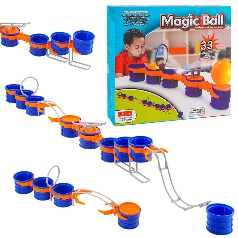 Amazon inflar bolas de salto de tubería juguetes niños ejercicios de capacidad vital divertidos inflar juegos de mesa interactivos