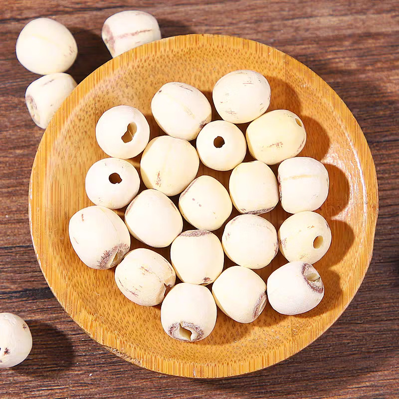 Coreless White Lotus Seeds 500g Bai Lian Zi Dried Nelumbo nucifera Seeds for Soup Congee and Tea quality and texture