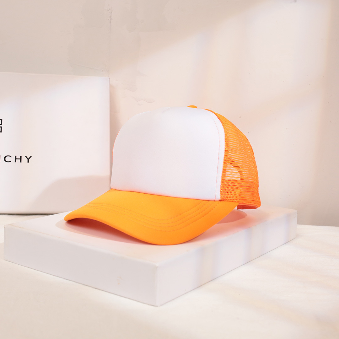 Top naranja claro-blanco