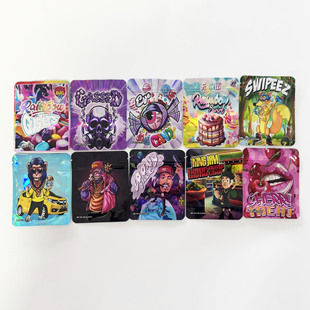 3.5G in stock special-shaped bag Packaging bags laser packaging bag 3.5g
