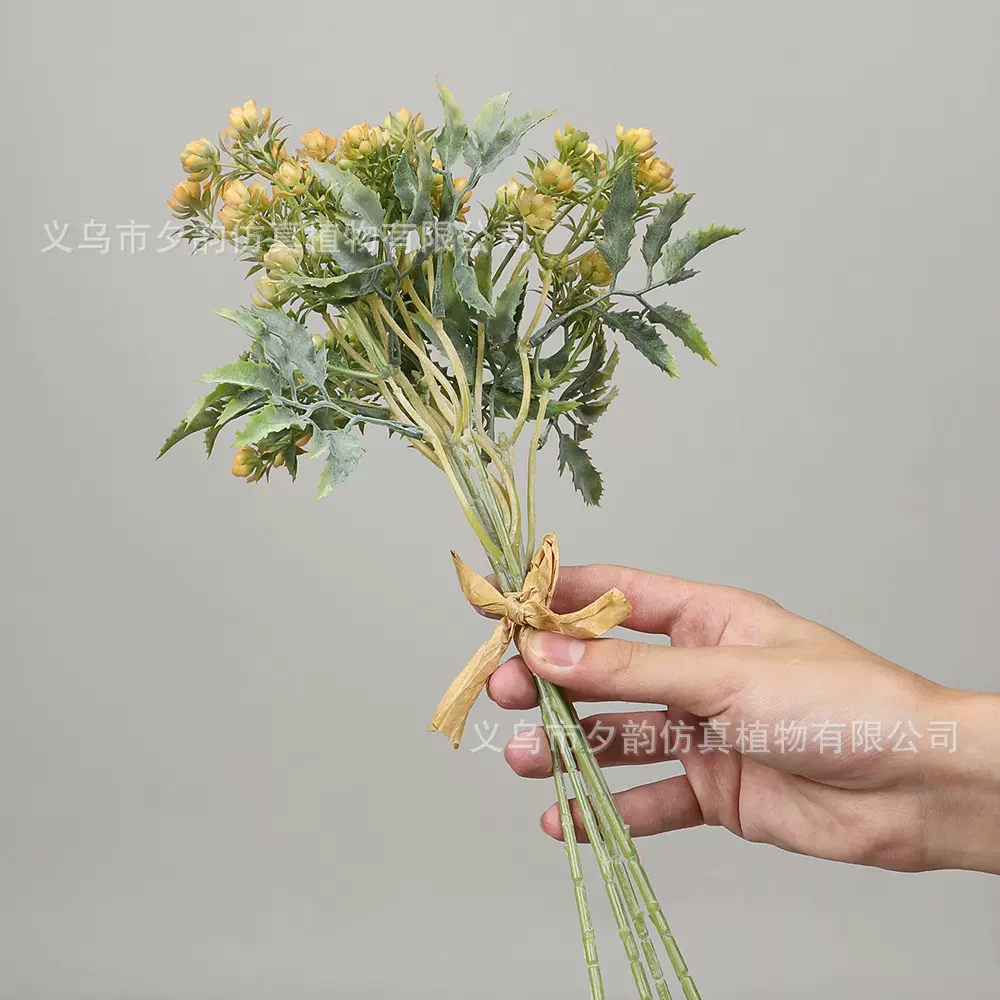 手捧玫瑰苞扎束人造花 家居软装瓶花diy插花扎束花仿真花摄影道具