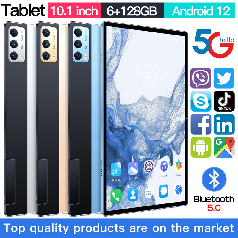 Factory Wholesale Cross-Border New Model 10inch Android Smart Tablet Call Bluetooth Gps Video Full Netcom 5g