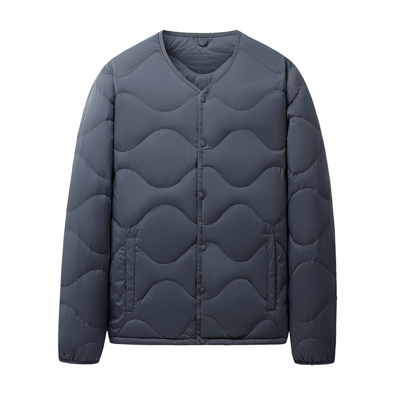 Cross-Border Men's Stand-Up Collar down Jacket Winter Casual Lightweight Warm and Cold-Proof Liner Long-Sleeved Inner down Jacket for Men