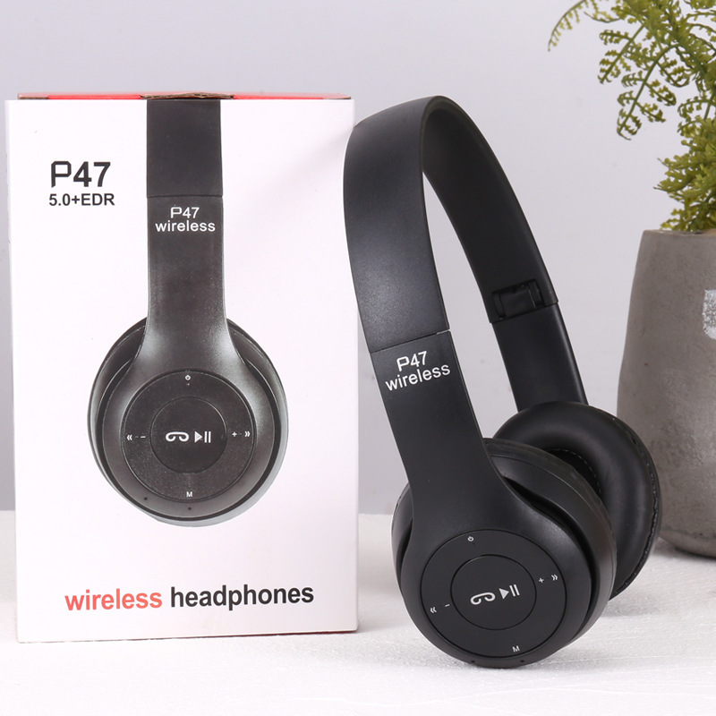 Stereo transfronterizo P serie deportiva auriculares Bluetooth 5.0 auriculares P47 auriculares de juegos inalámbricos suministro directo