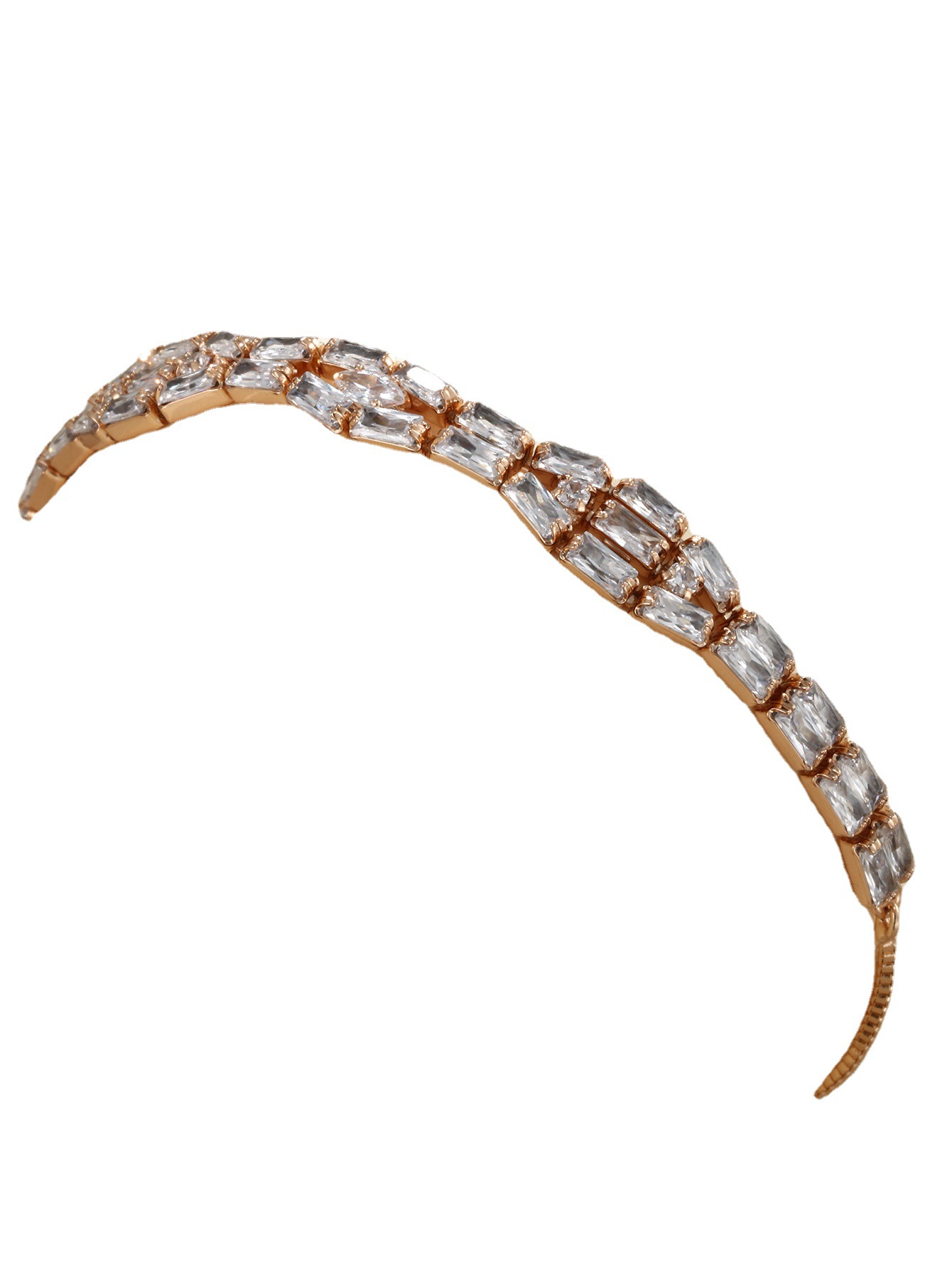 Joyería de Xuping micro-incrustaciones completo de diamantes moda personalidad simple pulsera ajustable pulsera de temperamento nicho europeo y americano para las mujeres