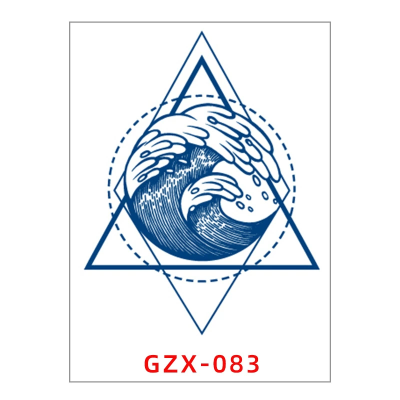 Waterproof herbal retroreflective tattoo stickers, long-term effect
