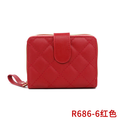 Comercio transfronterizo mayorista bolsa de cambio de moda damas órgano tres plegables multi-tarjeta cartera funcional bolsa de tarjetas conveniente monedas