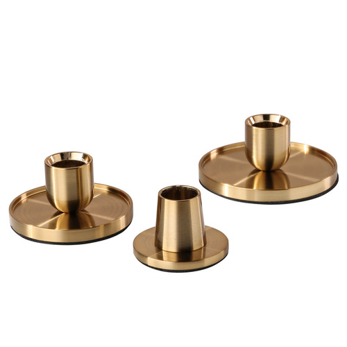 Cross-border Amazon candle holder wholesale metal black candle holder decoration home living room craft wedding decoration