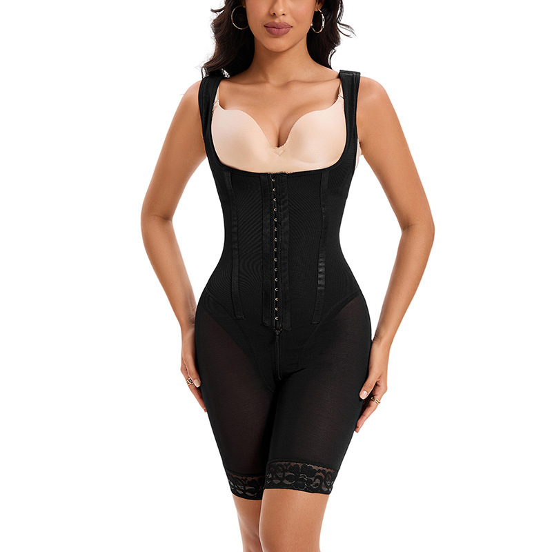 Europa y América transfronterizos ropa de cuerpo de belleza postparto chaleco de forma abdominal cintura abierta entrepierna de gran tamaño ropa de cuerpo de belleza