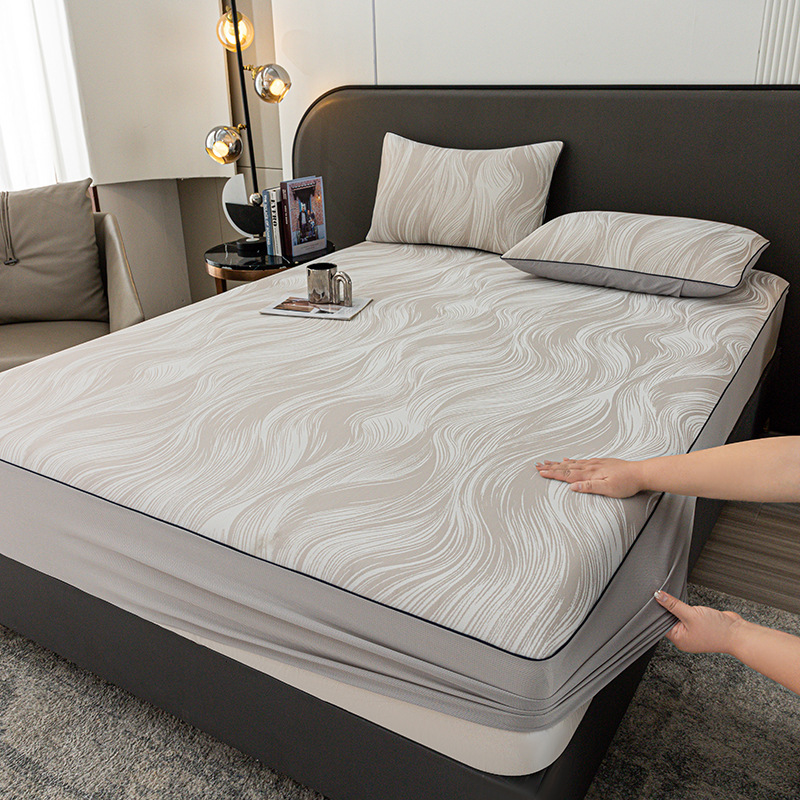 Sombrilla de cama de seda de hielo de verano pieza individual 2025 nueva cubierta protectora de colchón con todo incluido