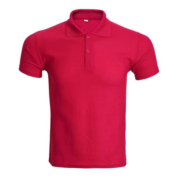 Solid color breathable classic polo for work