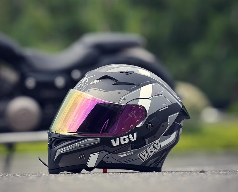 2025 New VGV3C Certified Motorcycle Open-Face Helmet for Autumn and Winter, Suitable for All Seasons, Unisex Safety Helmet