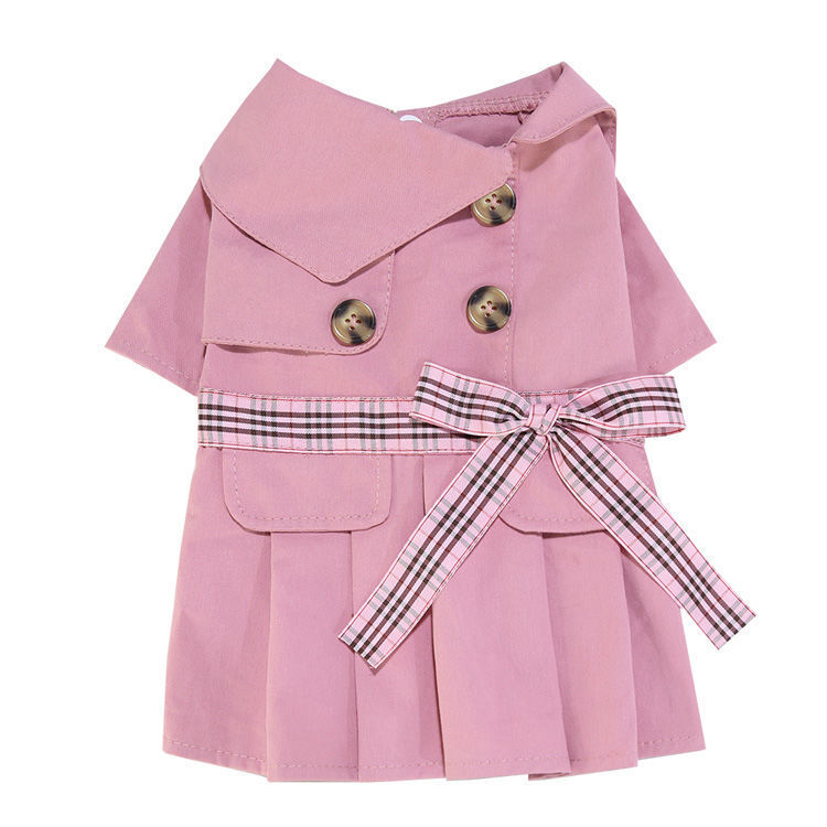 Liquidación Perros pequeños y medianos para parejas, algodón puro, gran swing, falda cortavientos de gato francés, perro, gato, ropa para mascotas, suministros para perros