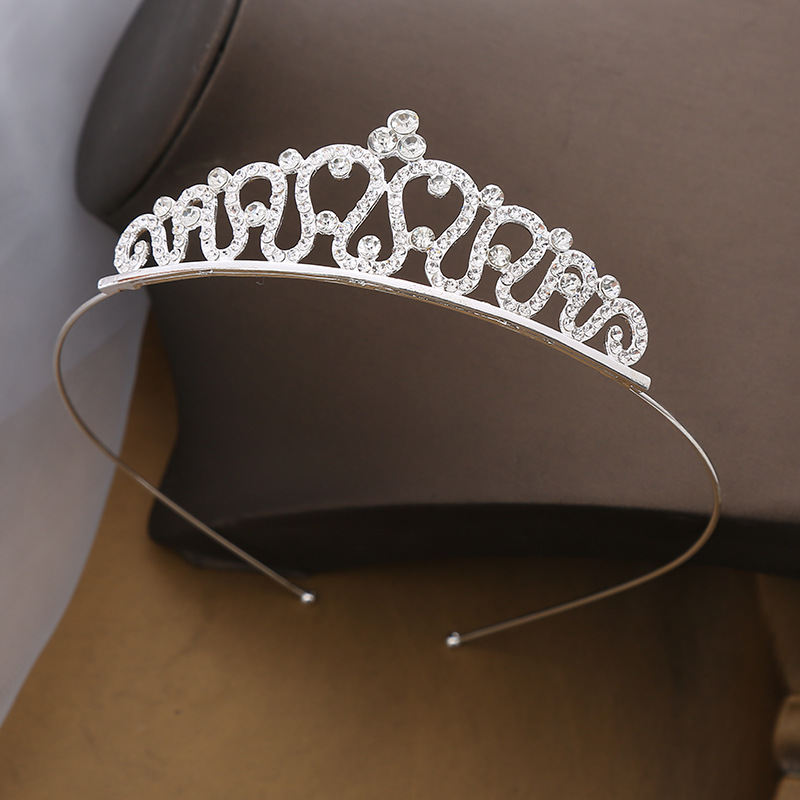 Corona para niños, nueva diadema coreana de cristal, diadema de aleación con diamantes de imitación, corona para fiesta de cumpleaños de princesa, horquilla bonita