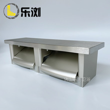 不锈钢纸巾架酒店餐厅养老院医院卫生间厕所双卷纸器收纳置物架盒