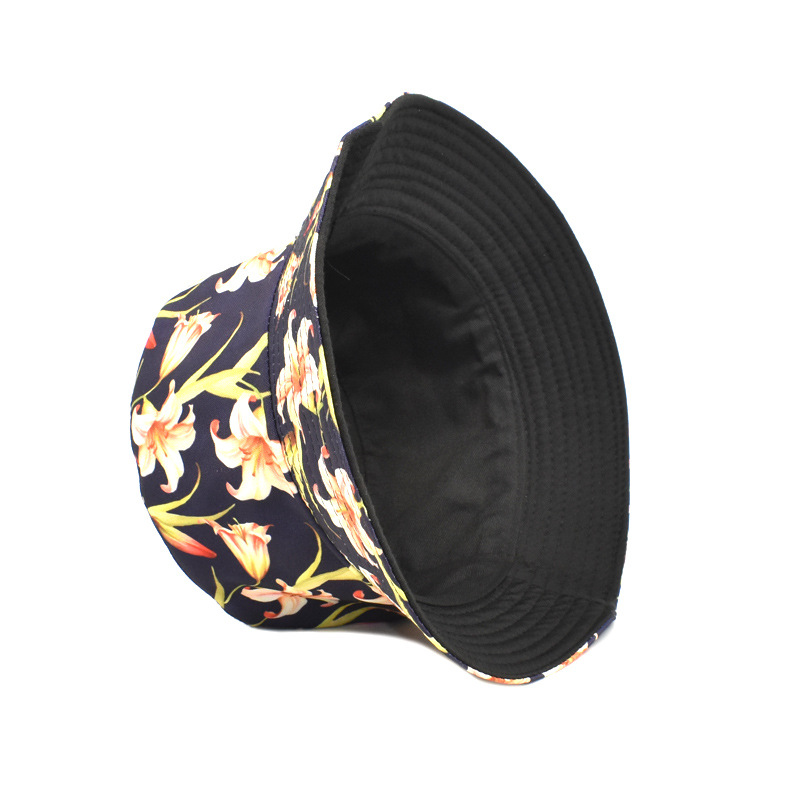 Unisex Basic Flower Wide Eaves Bucket Hat display picture 4