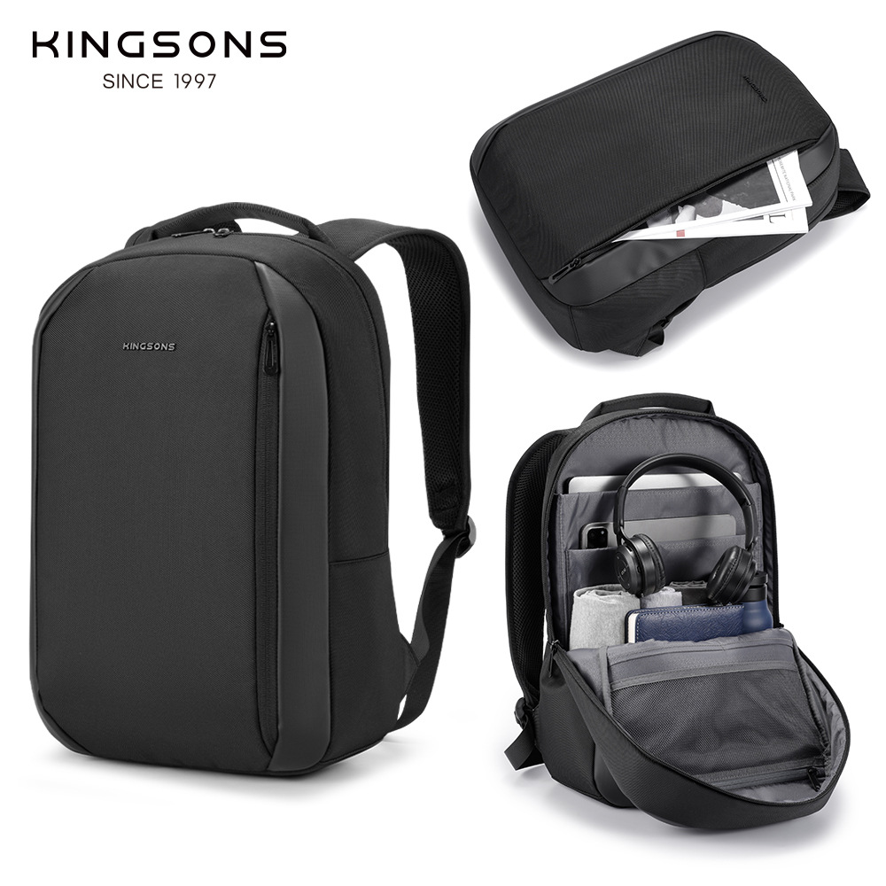 Mochila Jinshengs para exteriores, informal, de negocios, para hombre, impermeable y ligera, para computadora de 15 pulgadas, mochila de viaje.