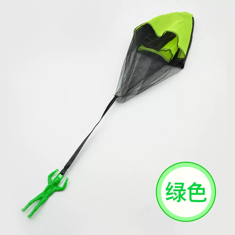 Hand-Toss Parachute Toy for Kids, Soldier Figurine Flyer, Outdoor Play, Multi-Color