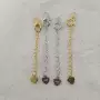 铜镀18k珍珠连接带手链扣