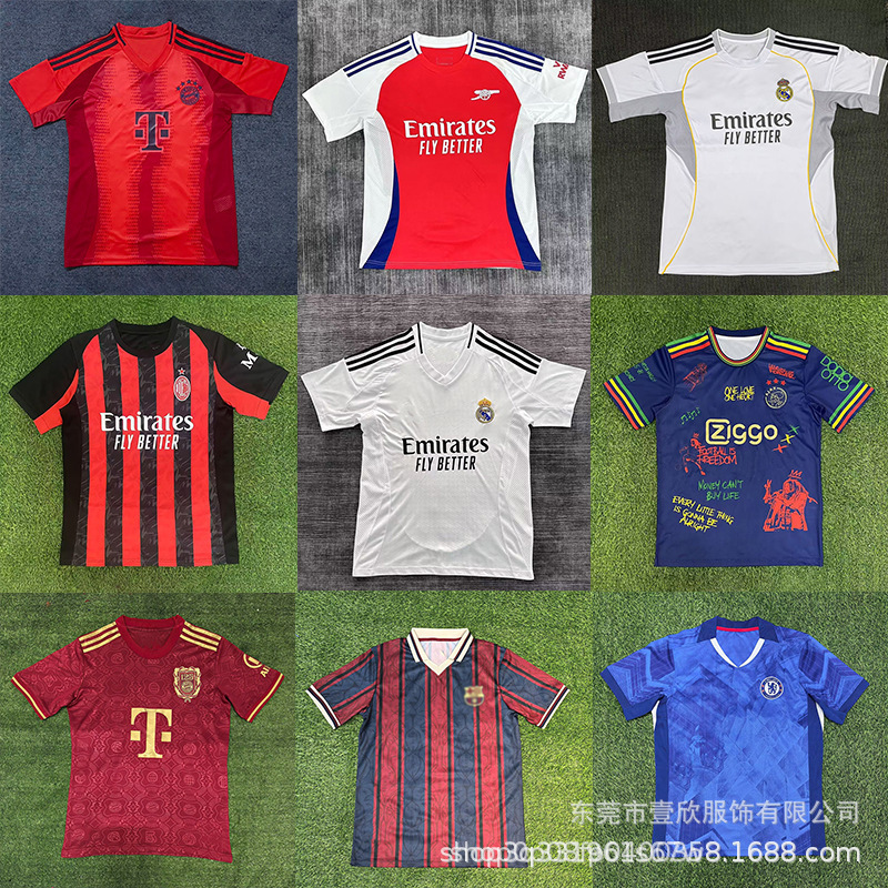 2526 Club Popular Short-Sleeved Thai Football Clothes Mexico Italy Crescent Monaco Clover