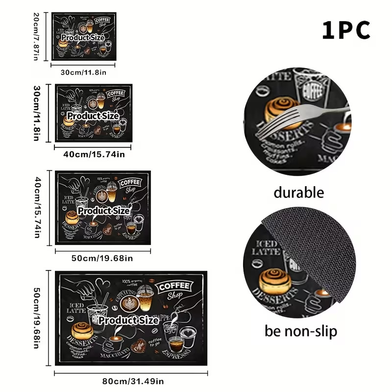 cocina americana drenaje de agua alga bar absorción de agua secado rápido almohadilla antideslizante bar máquina de café aislamiento térmico antideslizante almohadilla antideslizante resistente al desgaste