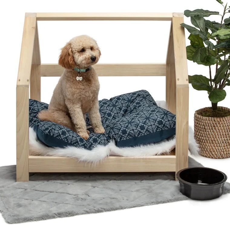 Клетка для кошек из массива дерева на все времена года, закрытая клетка для маленьких собак и кошек, летние съемные и моющиеся универсальные принадлежности для кошек