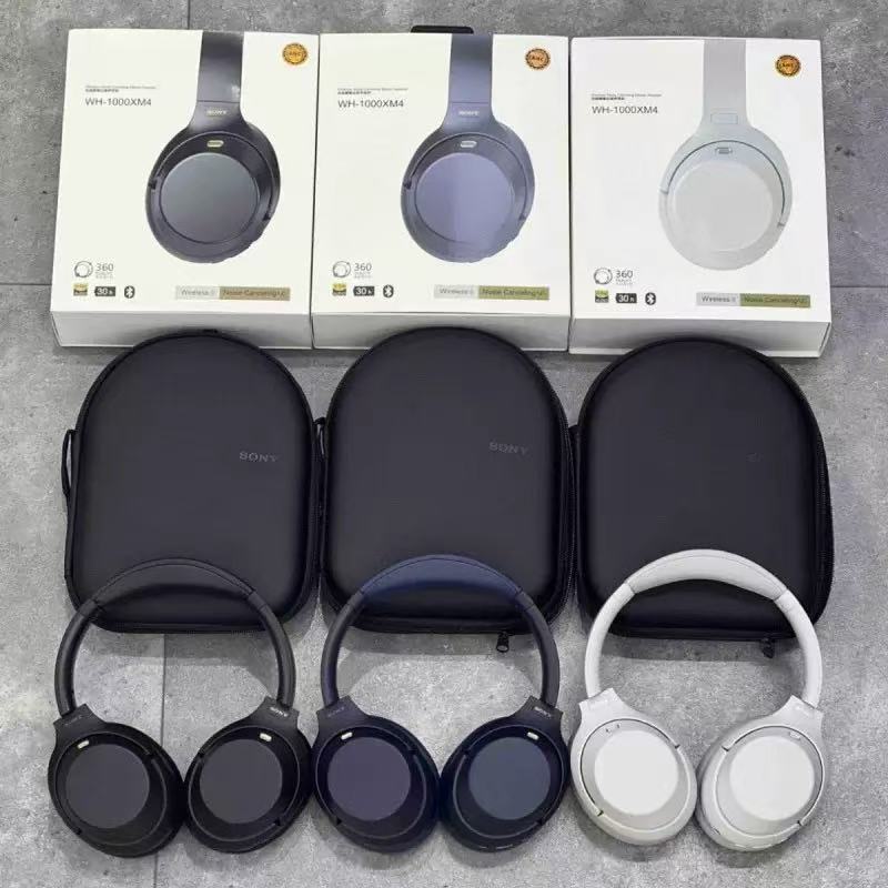 跨境新款适用WH-1000XM4 头戴式ANC降噪真无线蓝牙耳机全包耳机|undefined
