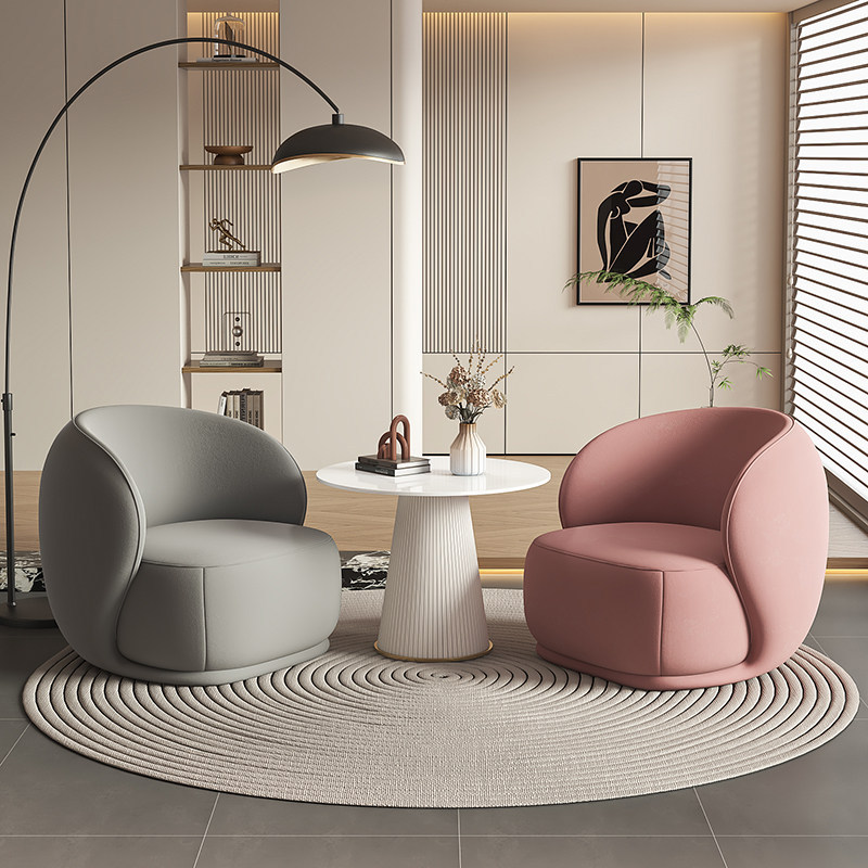 Sofá de estilo crema simple sala de estar silla de diseño sofá de dormitorio sofá de estilo japonés sofá casual image 4
