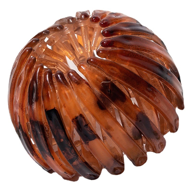 Estilo coreano cabeza de bola pelo rizador perezoso horquilla encogimiento elástico Nido de Pájaro anillo de pelo Corea del Sur Internet Celebrity simple ponytail accesorios para mujeres image 1