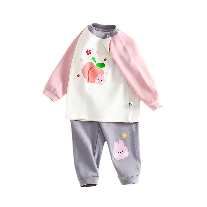 Ropa personalizada para recién nacidos ropa para bebés y niños, camiseta, conjunto de camiseta para niños, etiqueta de fábrica de productos calientes