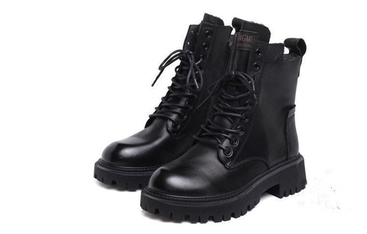 Women's Shoes Martin boots women's British style short boots winter Korean version plus velvet thickened all match thick soled knight boots ins_voghion.com