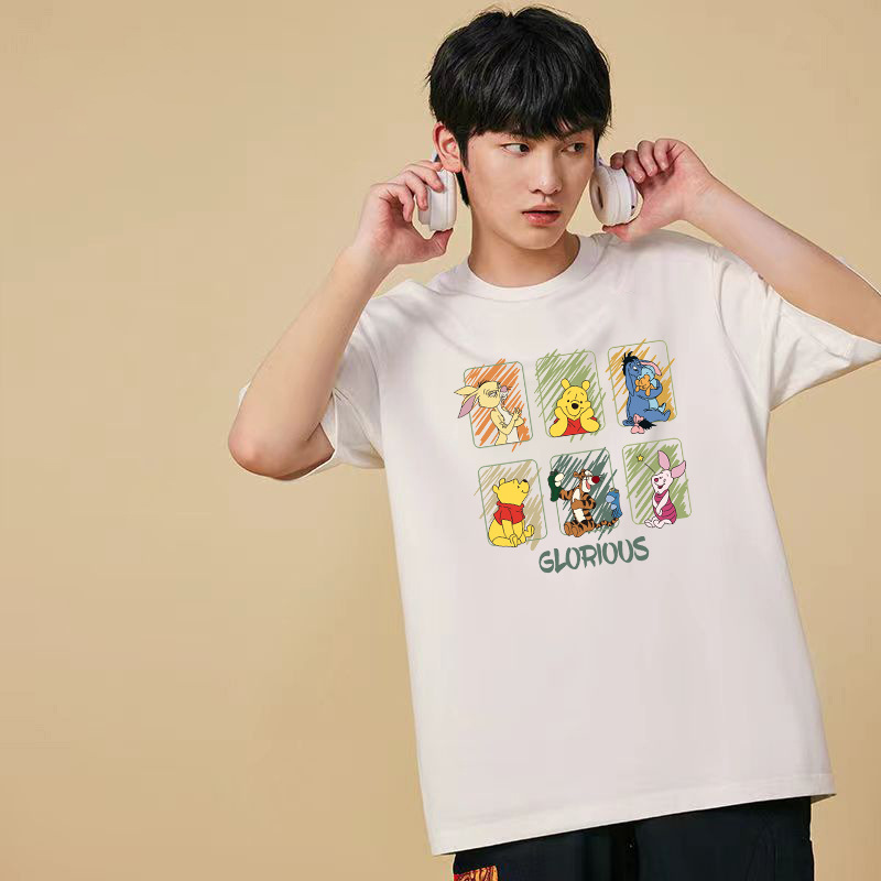 T-shirt de mangas cortas para hombres 2026 nuevo estilo de verano pareja chaqueta de hielo fresco estilo de puerto relajado transpirable T corta cómoda