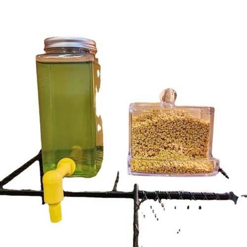 Rutin chicken feed box large capacity chicken striker kettle drinker bird quail splash automatic feeding and watering supplies