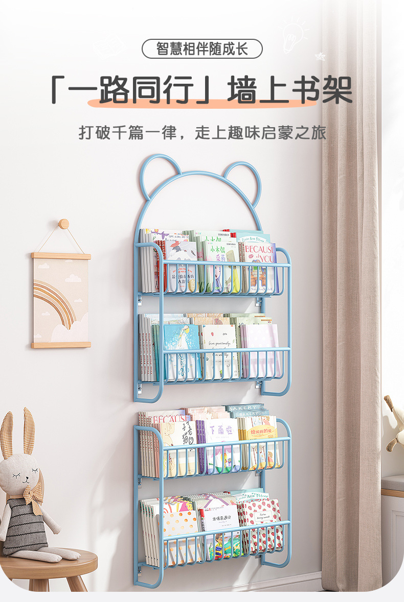 复制_墙上儿童书架简易铁艺绘本书本收纳架门后挂.jpg