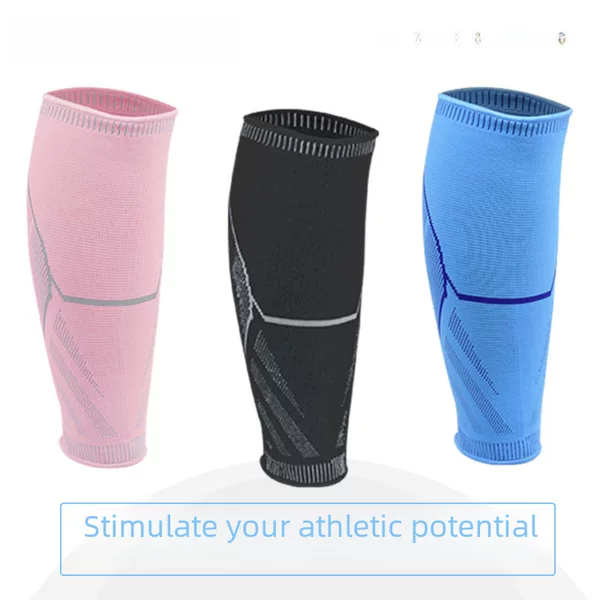 Shiwei New Three-color Calf Protection Breathable Gradient Pressurized High Elastic Nylon Knitted Running Calf Protection