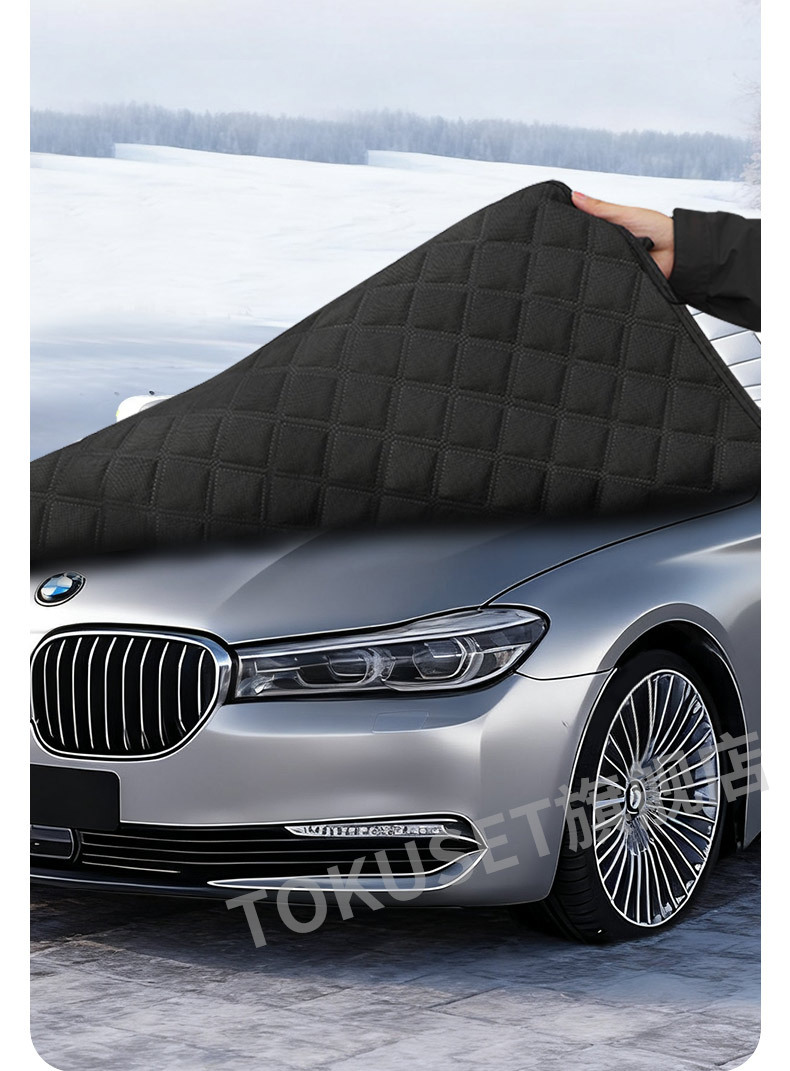 Car Snow Cover, Front Windshield, Anti-Frost, Anti-Freeze, Anti-Snow Cover, Winter Half-Window Cover, Winter Car Cover