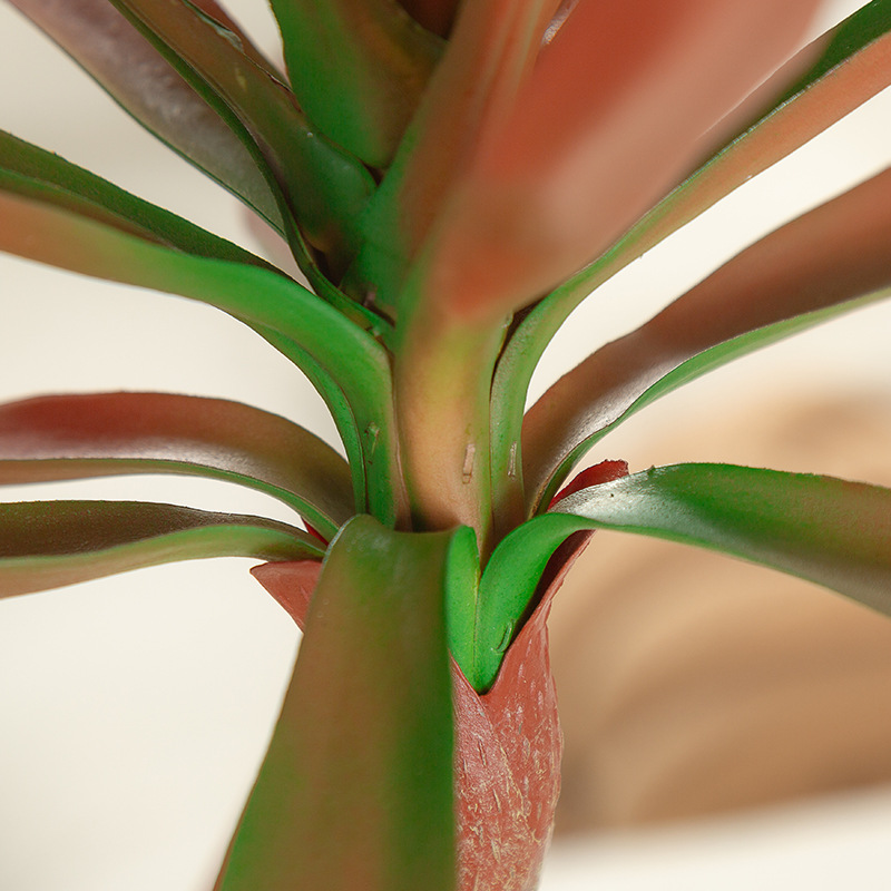 Árbol de sangre de dragón artificial viento silencioso planta verde árbol artificial decoración de sala de estar Planta artificial Agave piso olla