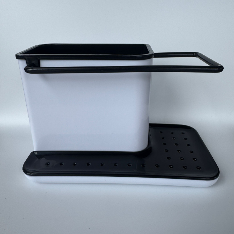 Suministros de limpieza de cocina Almacenamiento y acabado estante de almacenamiento de drenaje creativo escritorio plato paño esponja estante de cepillo de olla de trapo