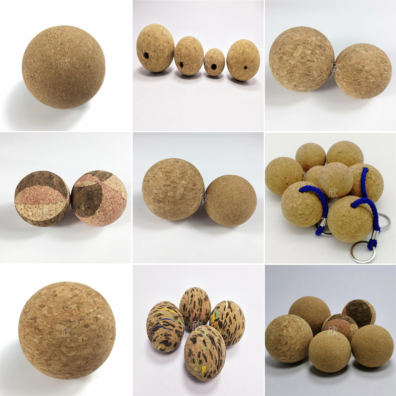 厂家直供软木球直径40/50/60mm玻璃瓶罐软木塞盖 款式多样