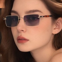 方形小框开车防晒太阳墨镜男2025新款欧美时尚太阳镜个性户外眼镜