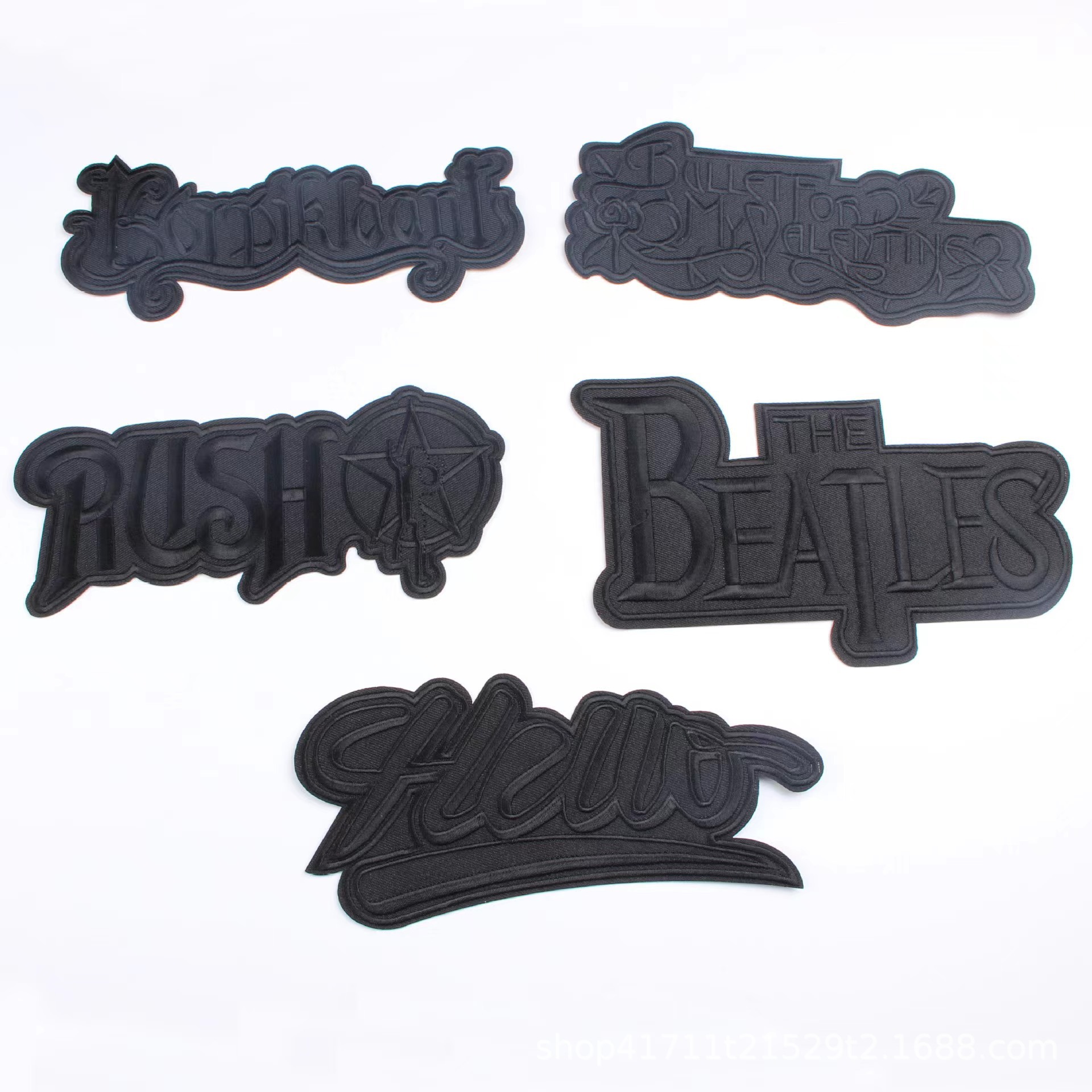 大号英文字母刺绣布贴衣服衬衫外套装饰补丁补洞电脑绣花熨烫贴标