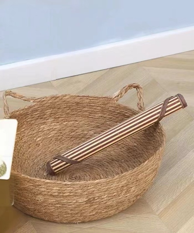 家庭用草編みペットの巣かわいい藤編み猫の巣綿マット付き保温洗濯藤編み猫の巣卸売り|undefined