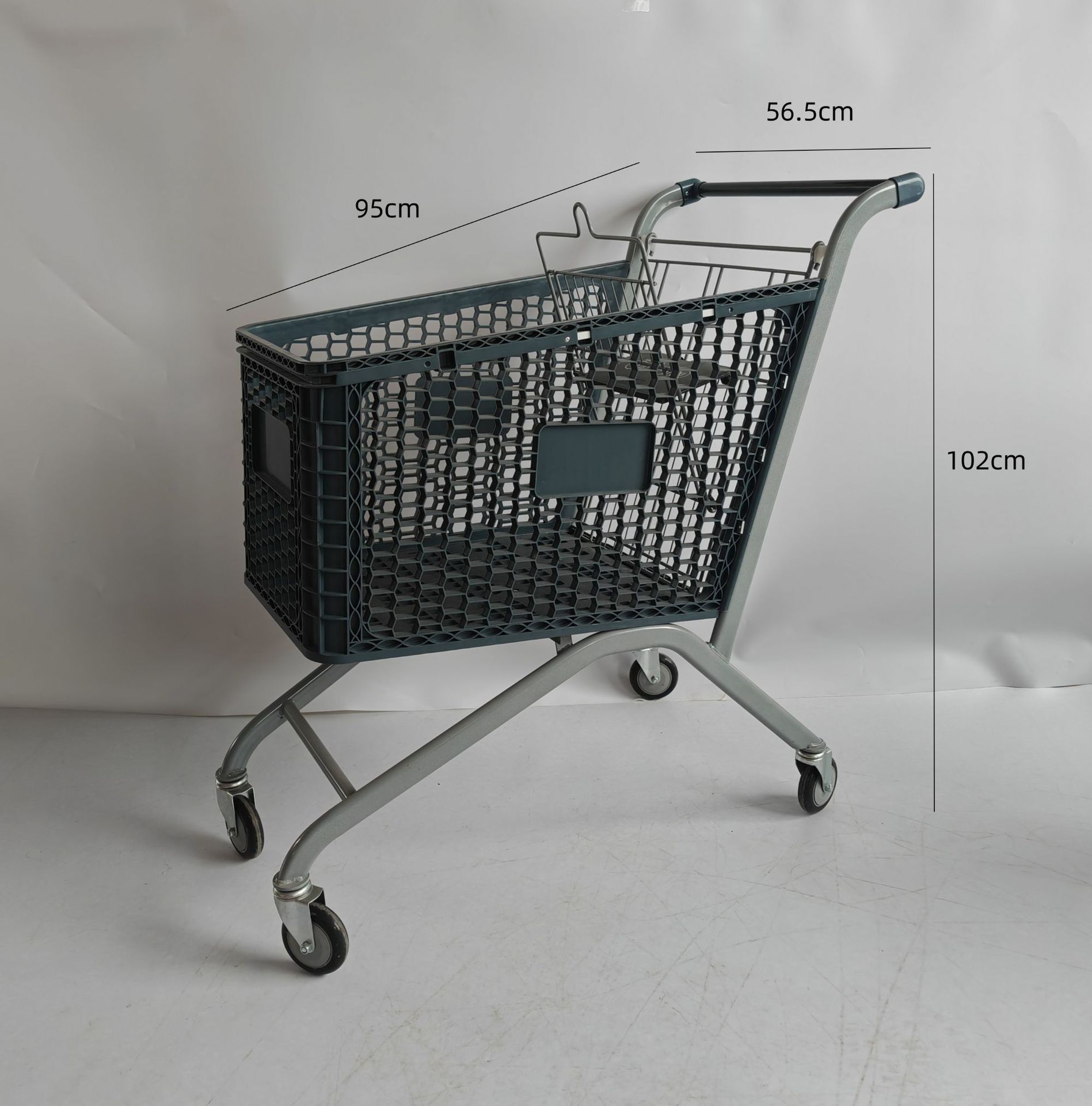 Carrito de Compras de Plástico para Supermercado