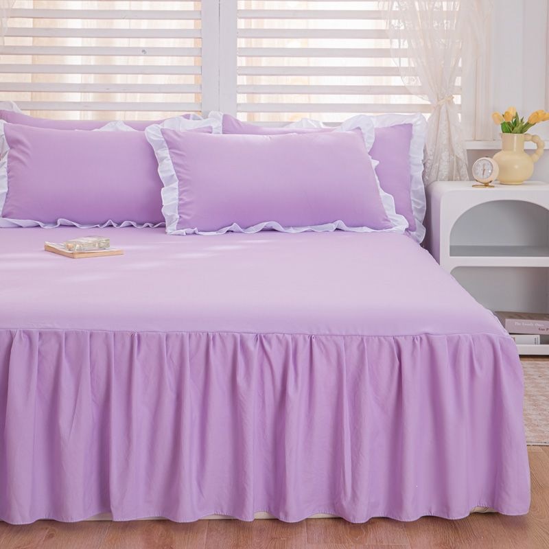 Una sola pieza de ropa de cama de color princesa coreana estilo hogar ropa de cama cubierta sábanas de cama gazebo cubierta de lana fábrica al por mayor transfronteriza