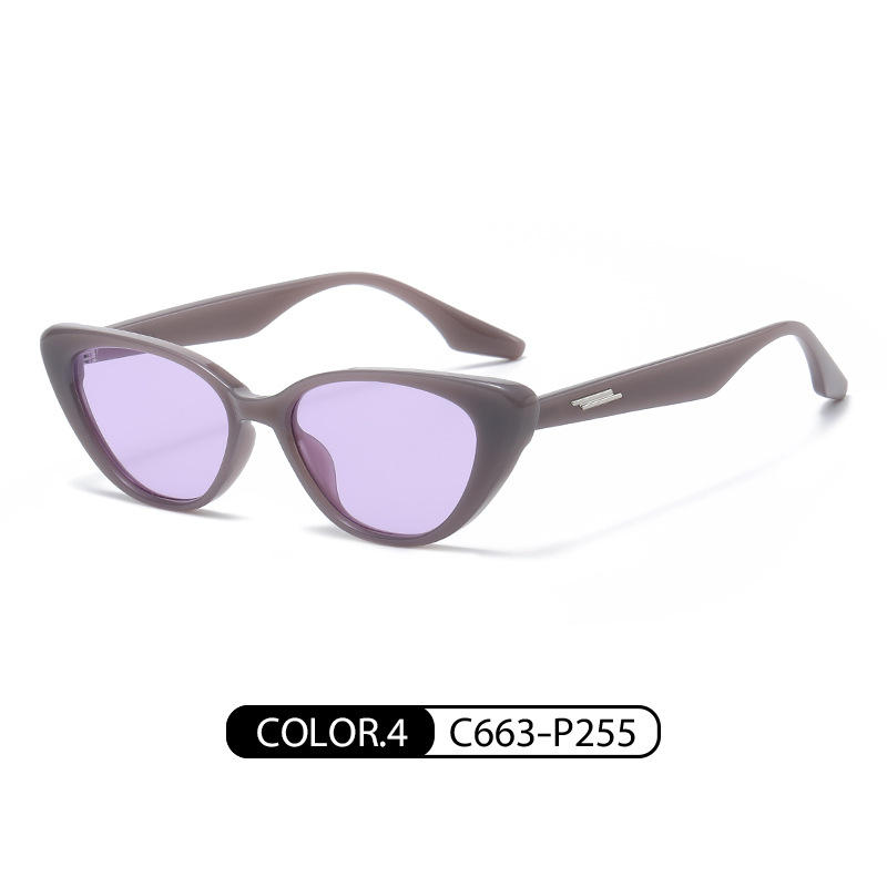 Nuevas gafas de sol personalizadas transfronterizas Moda europea y americana de las mujeres gafas de sol ojo de gato 6304 Internet Celebrity ins estilo moda marca gafas de sol