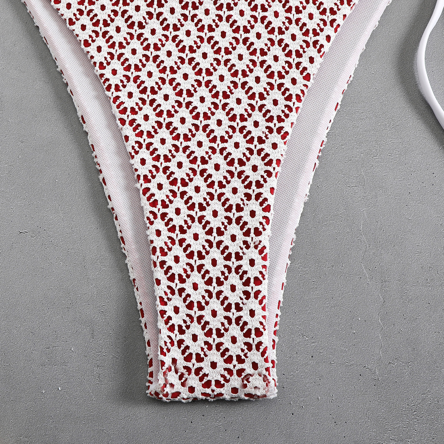 Women's Sexy Halter Tie-Front Bikini Set High-Cut Bottom Two Piece Swimsuit For Vacation_ecoleips.com